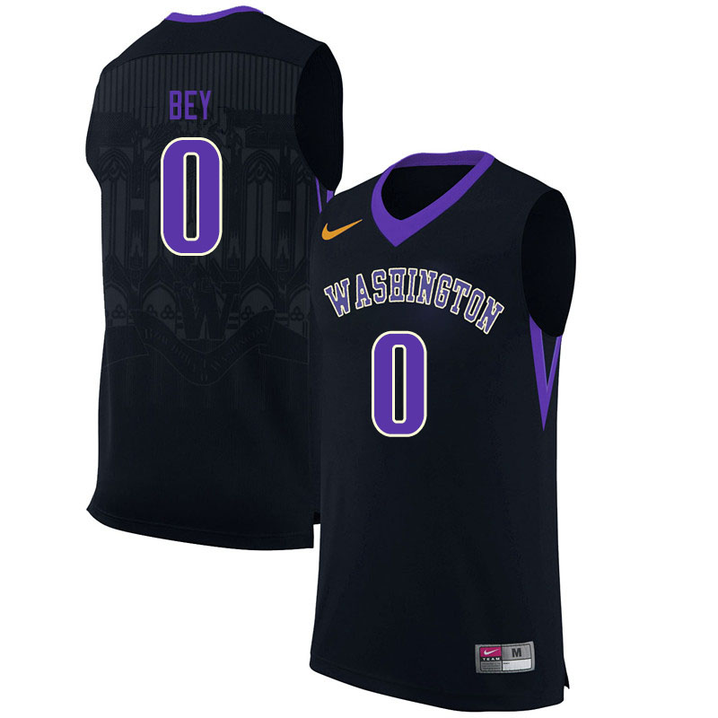 Men #0 Jamal Bey Washington Huskies College Basketball Jerseys Sale-Black